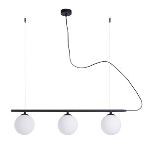 Nowoczesny zwis ze szklanymi kloszami BERYS GLASS 11006E1/AX 3-punktowy