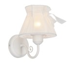 Klasyczny kinkiet ścienny z abażurkiem ZEFO 121-73785/C   