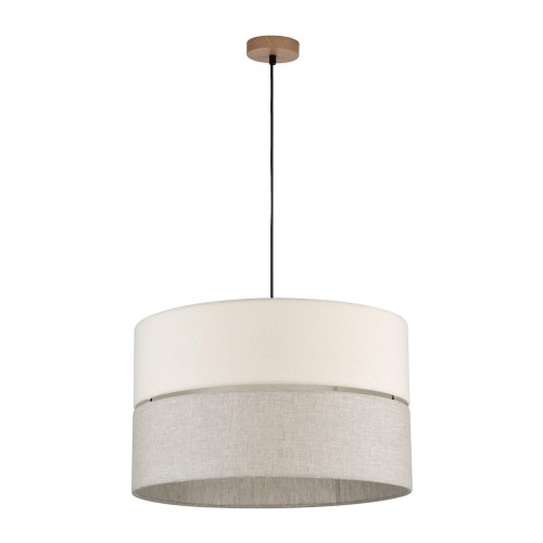 5773.jpg lniana duza lampa wiszaca z abazurem