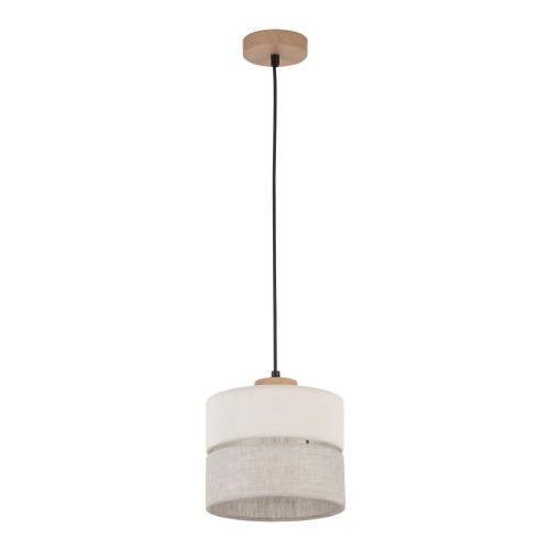 5570.jpg bezowa lampa wiszaca z walcowym abazurem