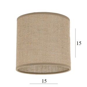 ABAŻUR do lampki walec 1W-E27 juta 15/15 