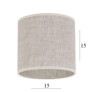 ABAŻUR do lampki walec 1W-E27 len 15/15  