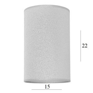 ABAŻUR do lampy walec 2W-E27 srebro 15/22  