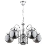 Nowoczesny srebrny żyrandol HIRE 128285/AA 5-płomienny    