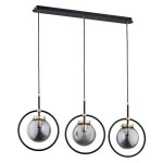 Czarna nowoczesna lampa wisząca AKORA 162174/AA   3-ramienna