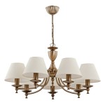 Stylowy żyrandol z abażurami do salonu SOFE 118347/AA  7-ramienny  