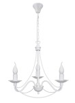Biały żyrandol do salonu ROSSI 1397E/p/AX 3-płomienny