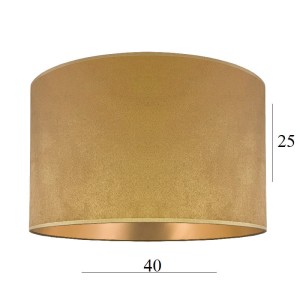 Duży ABAŻUR walec do lampy stojącej z weluru 14W E27 MIODOWO-ZŁOTY 40 wys 25