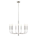 Nowoczesny żyrandol świecznikowy srebrny loft BREINA FE/B1RIANNA9/PN/EL
