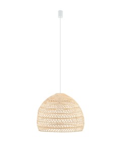 Stylowa lampa z rattanu do salonu BOKOS M 111151/N