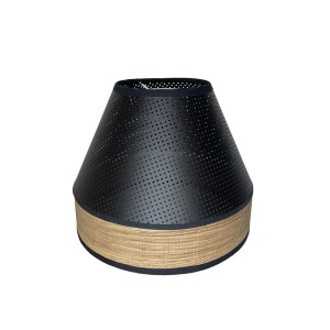 Abażur do lampy wiszącej w stylu loft stożek 10/20 wys 16 cm DARK WOOD