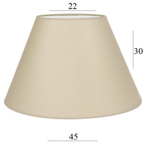 Duży abażur do lampy stojącej beżowy stożek 8S E27 beż 22/45 wys 30