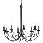 Duży żyrandol świecznikowy do salonu PORSE 13521/KA 8-ramienny    