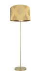 Złota lampa podłogowa ze złotym abażurem GOLDSUN 14W O3369 L1 ZL/GOLDEN