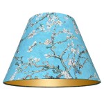 Niebieski abażur do lampy podłogowej 45cm 8S stożek 22/45 wys 30 - VINCENT 001 premium