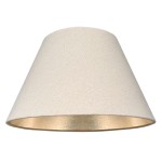 Abażur do lampy stołowej lniano-złoty 6S E27 20/40 wys 24 GOLDEN LINEN  premium