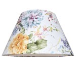 Abażur do lampy w kwiaty 6S E27 WIOSNA welur 20/40 wys 24
