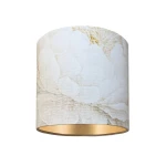 Abażur walec do lampki nocnej z wzorem kwiatoym E27 18/16 cm PEONIE