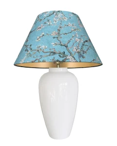 Lampa stołowa z turkusowym dekoracyjnym abażurem BONA Vincent