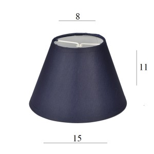 ABAŻUR granatowy 1S-E14  8/15 wys 11 