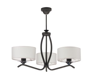 Żyrandol do salonu 3-ramienny KASMIROS 11278/3/J grafit