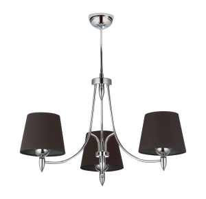 Żyrandol z abażurami 3-ramienny GALAKTIK CHROM 11254/3/J