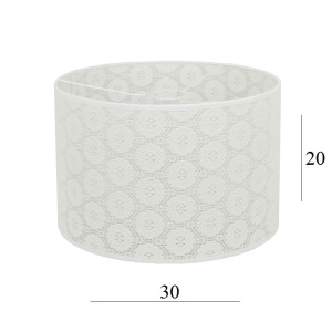 Koronkowy abażur do lampy wiszącej 9W-E27 koronka 30/20